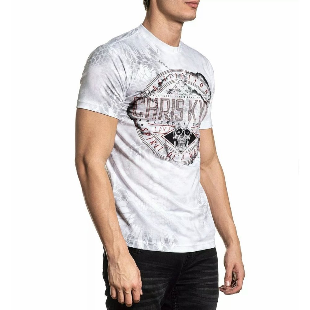 AFFLICTION Men's T-Shirt S/S CHRIS KYLE UP WIND - Picture 5 of 10